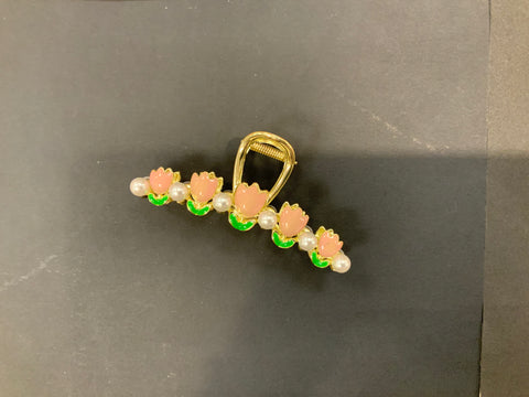 Pearl Tulip metal clip