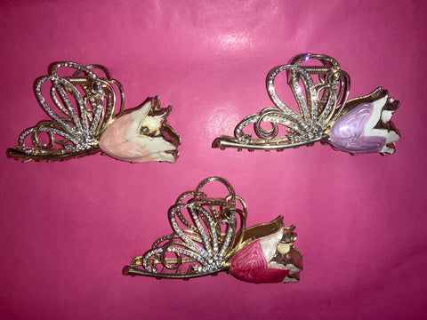 Tulip Rhinestone with Butterfly wings