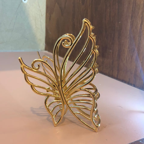 Large Hollow Butterfly - Gold